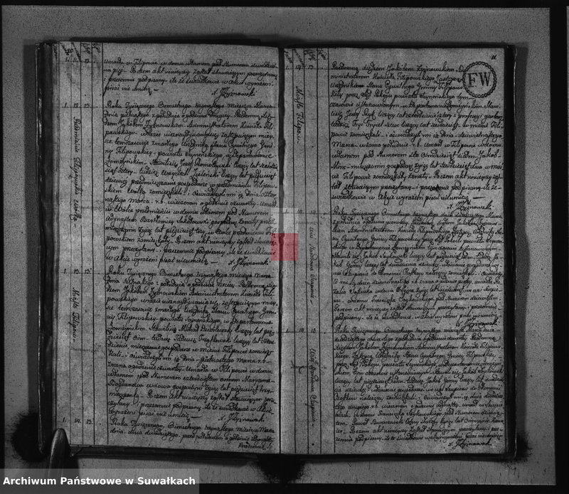 Obraz 8 z jednostki "Akta Zeszłych Gminy Filipowskiey od 1wszego Stycznia 1813 R-u"