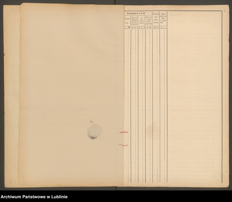 image.from.unit.number "Klucz Godziszewski. Egzakcjonarz pól i łąk w Okręgu Kraśnickim na rok 1887/88"
