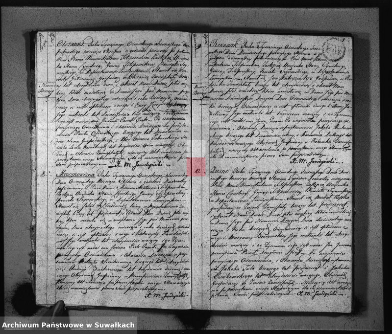 Obraz 5 z jednostki "Akta Urodzonych Gminy Filipowskiey od 1-go Stycznia 1816 R-u"
