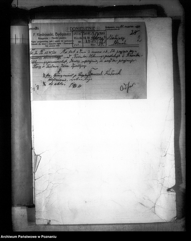 Obraz 6 z jednostki "Przymusowa administracja spółdzielni,,Siedlungs und Kleineaugenossenschaft Bydgoszcz"