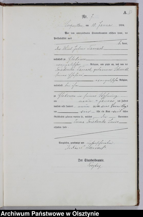 image.from.unit.number "Geburts-Haupt-Register Nr 1 - 121"