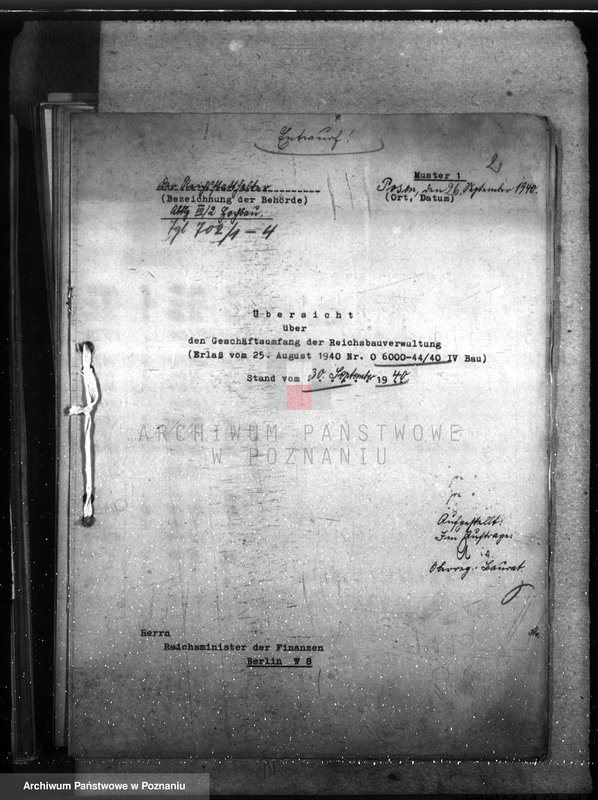 Obraz 6 z jednostki "Übersichten über den Geschäftsumfang im Bauwesen und der Reichsbauverwaltung"