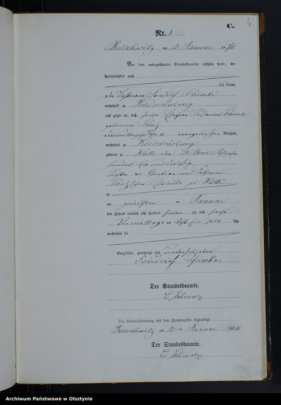 image.from.unit.number "Sterbe-Neben-Register Nr 1 - 71"
