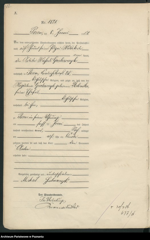 Obraz 15 z jednostki "Księga miejscowa urodzeń t. IV"