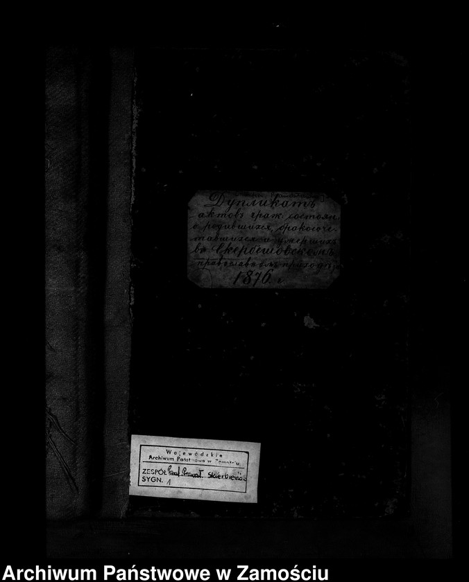 image.from.team "Akta stanu cywilnego Parafii Prawosławnej w Skierbieszowie"