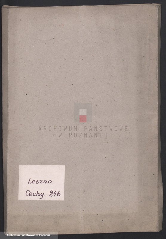 Obraz 1 z jednostki "[Księga kasowa cechu szewców w Lesznie]"