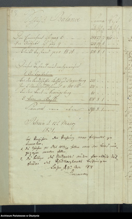 image.from.unit.number "Land Schulen-Kassen Rechnung des Rheinschen Kirchspiels"