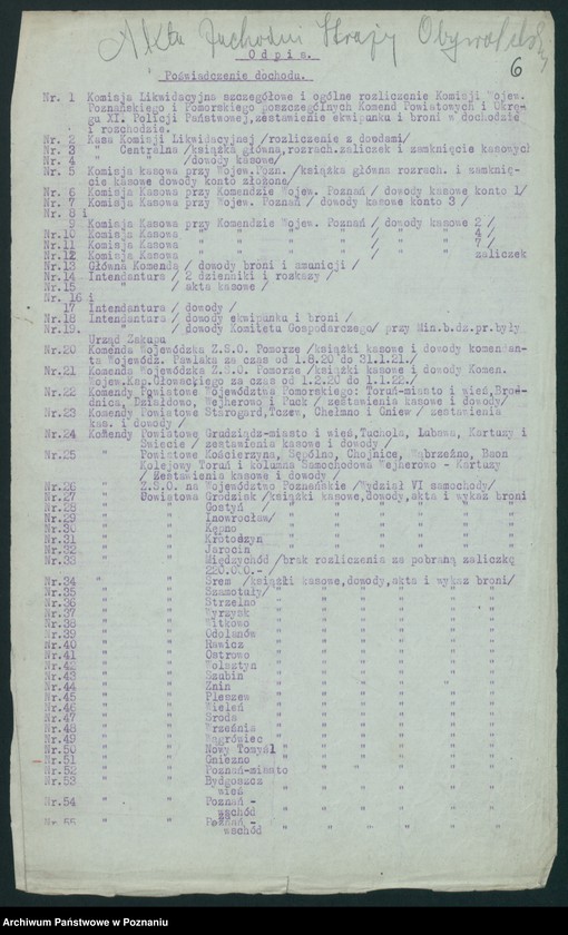 Obraz 7 z jednostki "Spis aktów Wydziału Gospodarczego Ministerstwa byłej dzielnicy pruskiej"