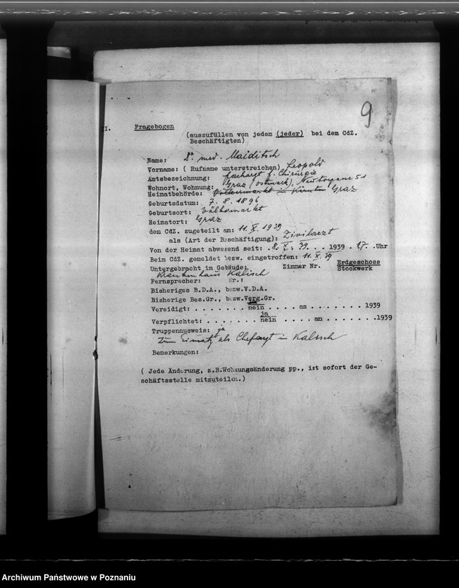 Obraz 13 z jednostki "Notdienstverpflichtung der Ärzte"