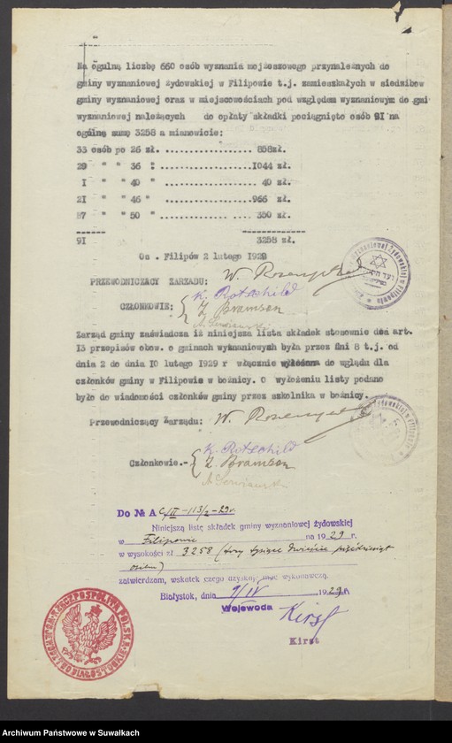 image.from.unit.number "[Budżet i lita skladek Gminy Wyznaniowej Żydowskiej w Filipowie]"