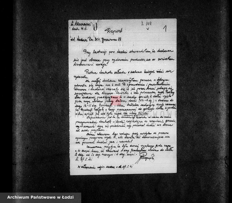 Obraz 4 z jednostki "[Zażalenia i donosy ludności getta, raporty kontrolerów]"