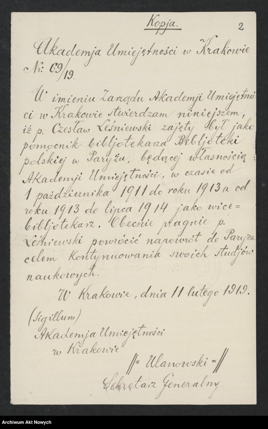 image.from.unit.number "Opinie, zaświadczenia"
