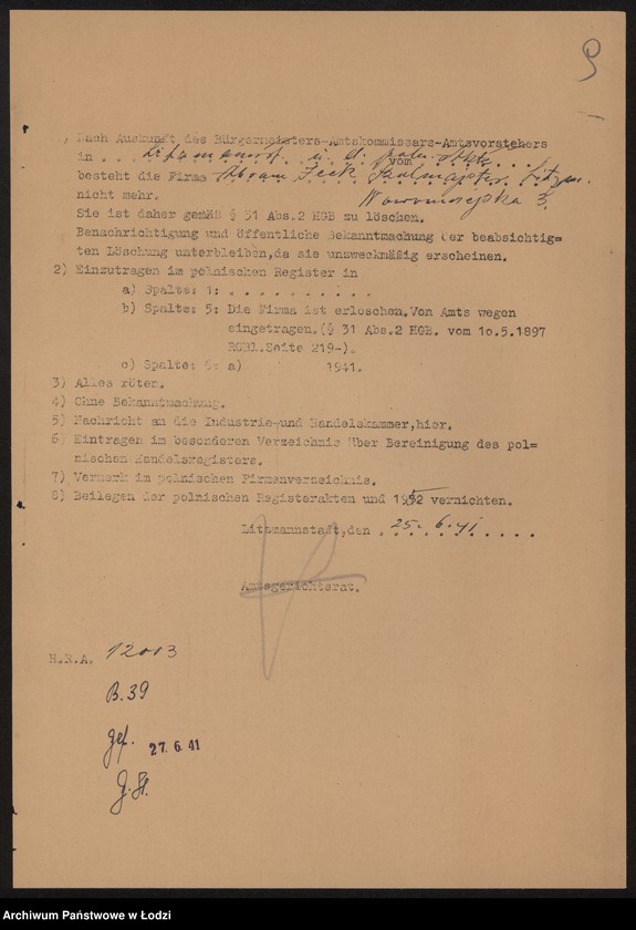 Obraz 11 z jednostki "Abram Icek Szulmajster – sprzedaż chustek i szali"