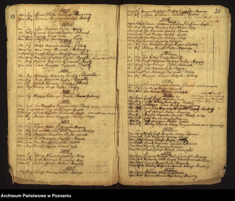 image.from.team "Akta stanu cywilnego Parafii Rzymskokatolickiej Siedlec (pow. wolsztyński)"