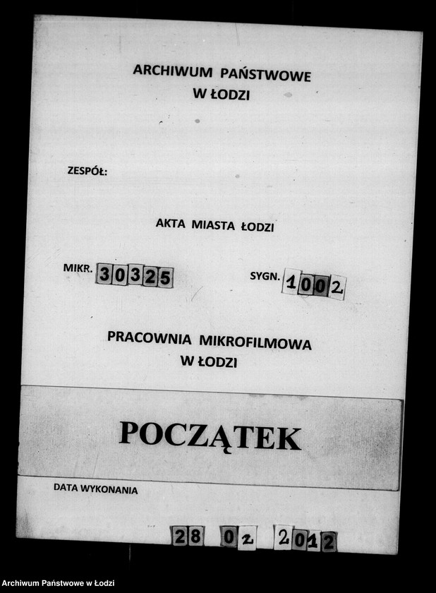 Obraz 1 z jednostki "Akta tyczące się podatku koszernego"