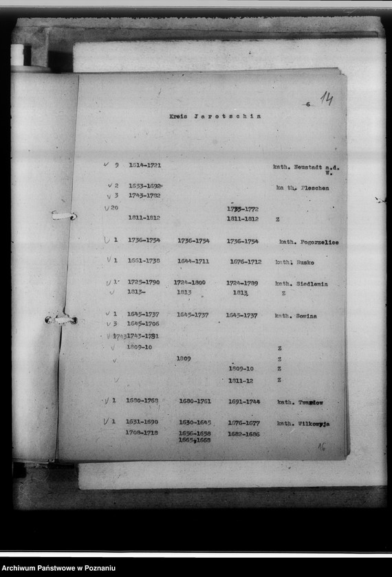 Obraz 18 z jednostki "Verzeichnis der Luftschutzmässig gesicherten Personenbücher"