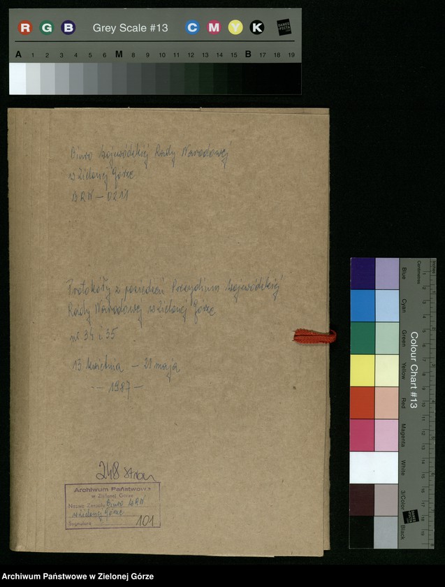 image.from.unit.number "Protokóły z posiedzeń Prezydium Wojewódzkiej Rady Narodowej w Zielonej Górze; Nr 34 - 35"