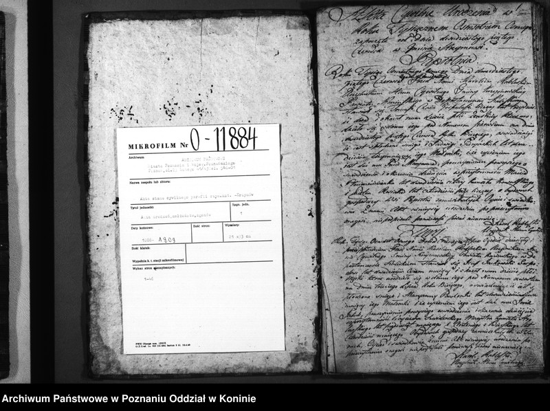 Obraz 3 z jednostki "Akta urodzonych, zaślubionych i zmarłych"