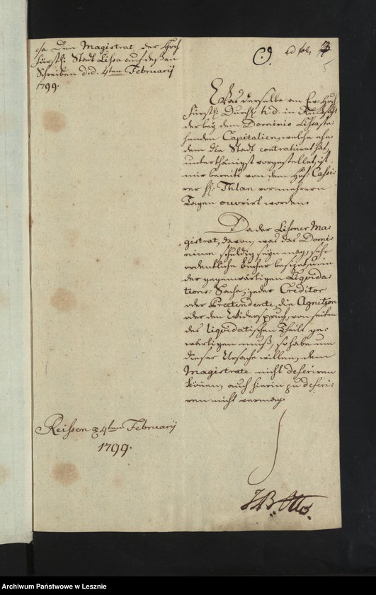 Obraz 8 z jednostki "[Akta zu dem Liquidationsprozess wieder der Fürstl. von Sułkowski