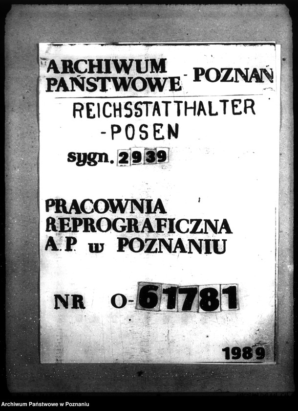 Obraz 16 z jednostki "Polizeidienststelle Dominikanerkloster, Posen"