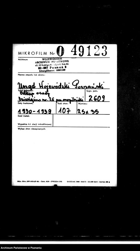 Obraz 2 z jednostki "Odkup osady Dzierżążno nr 26 powiatu mogileńskiego"