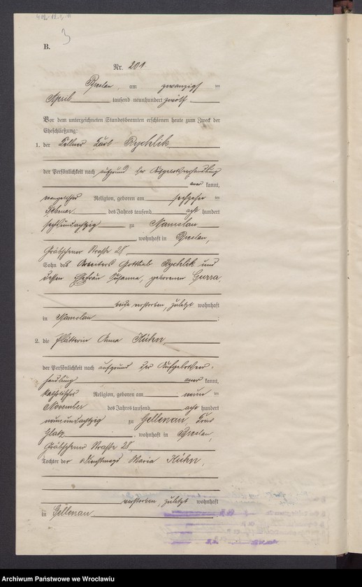 image.from.unit.number "Heirats-Haupt-Register Breslau IV 1912 Band 2"