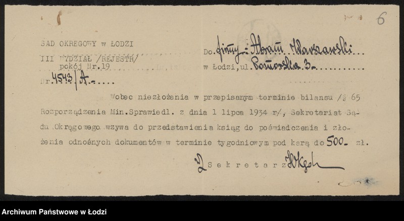 Obraz 8 z jednostki "Abram Warszawski- sprzedaz bielizny i nici"