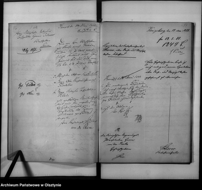 image.from.unit.number "Zwieten Kataster Insopektor Scherer [Franz], von 1. April 1890 erster Kataster Insopektor, 8. Dezember 1890 Steuerrath"