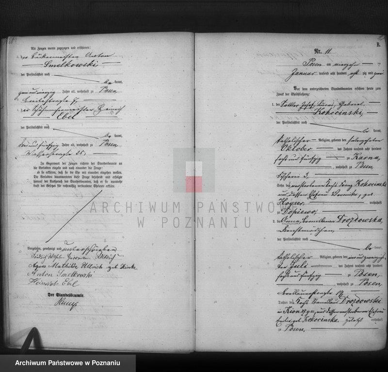 Obraz 12 z jednostki "Księga małżeństw t. I"