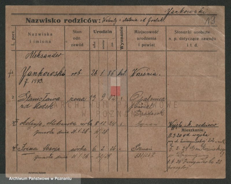 Obraz 19 z jednostki "Jankowski (żonaci)"