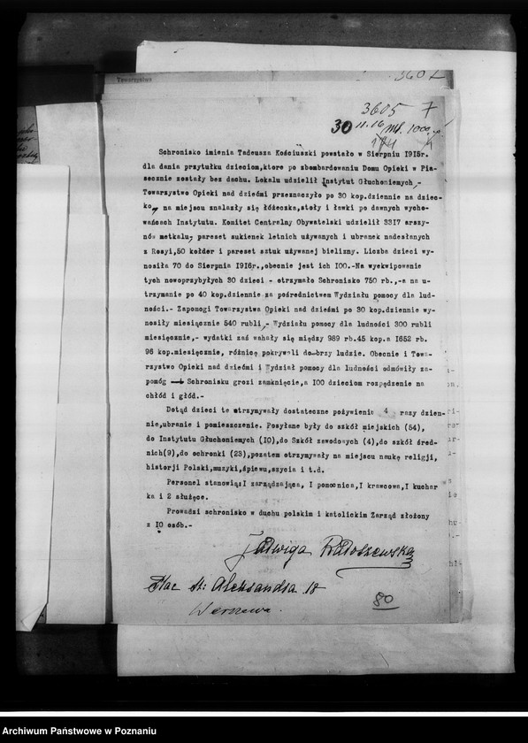 Obraz 11 z jednostki "Królestwo Polskie [korespondencja i sprawozdania z działalności różnych towarzystw z terenu Królestwa Polskiego, między innymi Polskiego Towarzystwa Pomocy dla Ofiar Wojny.]"