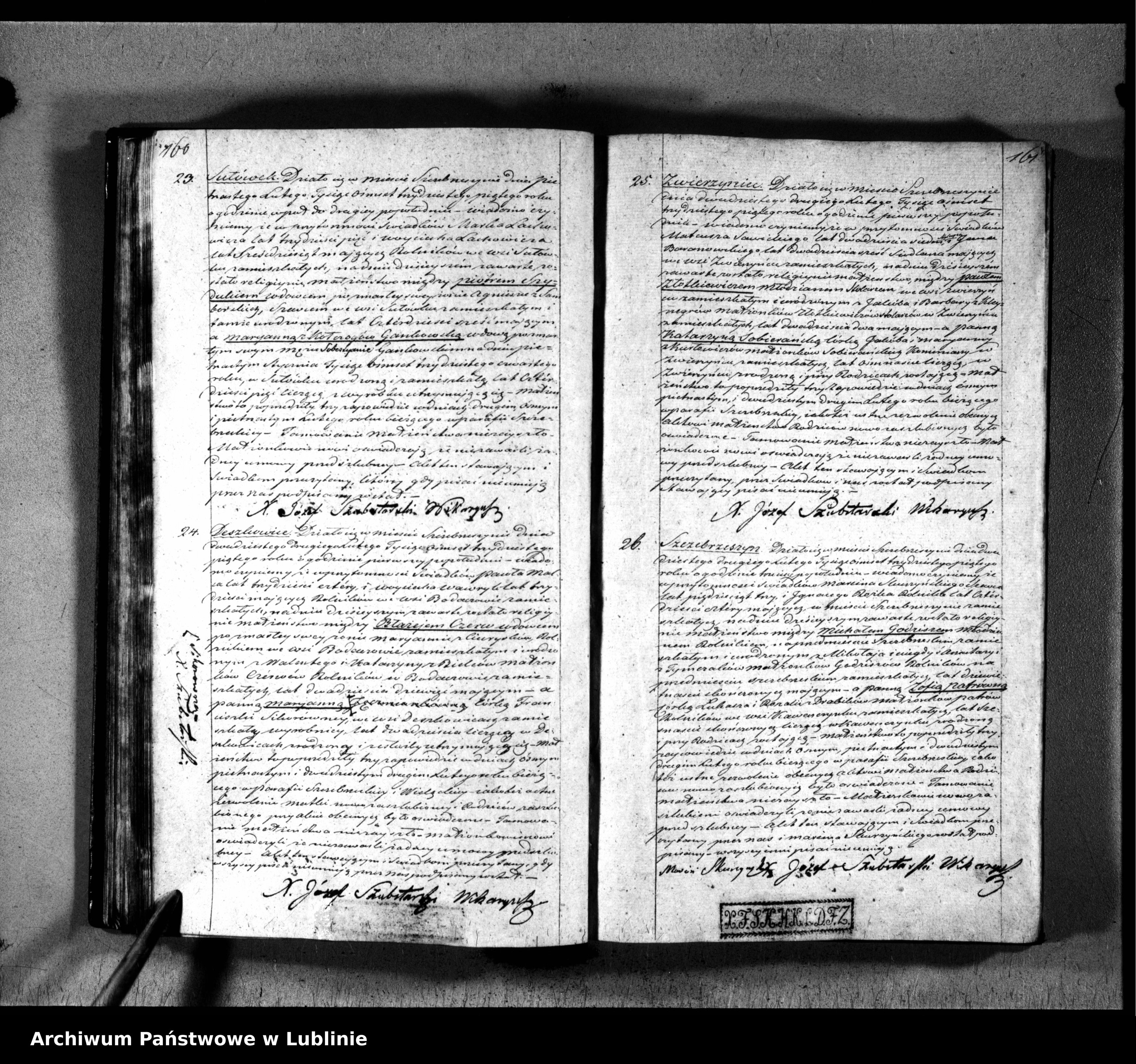 Skan z jednostki: Księga urodzeń, małżeństw i zgonów