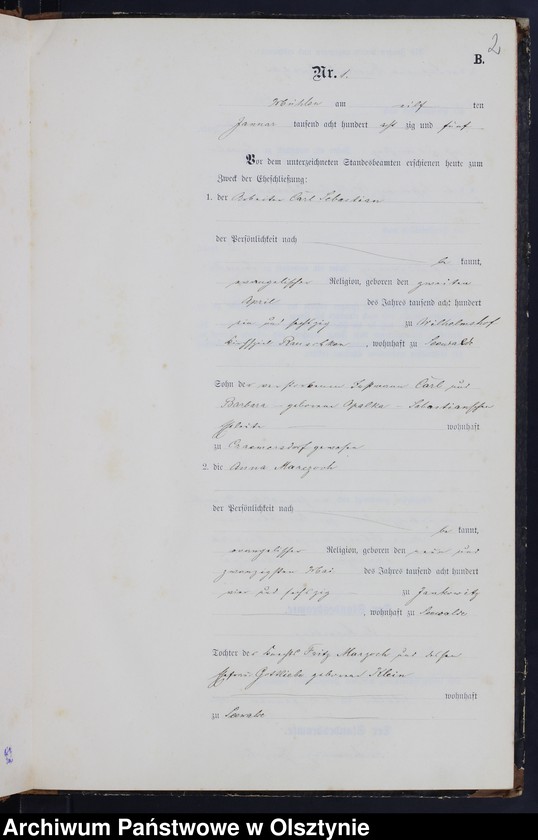image.from.unit.number "Heiraths-Neben-Register Nr 1 - 40"
