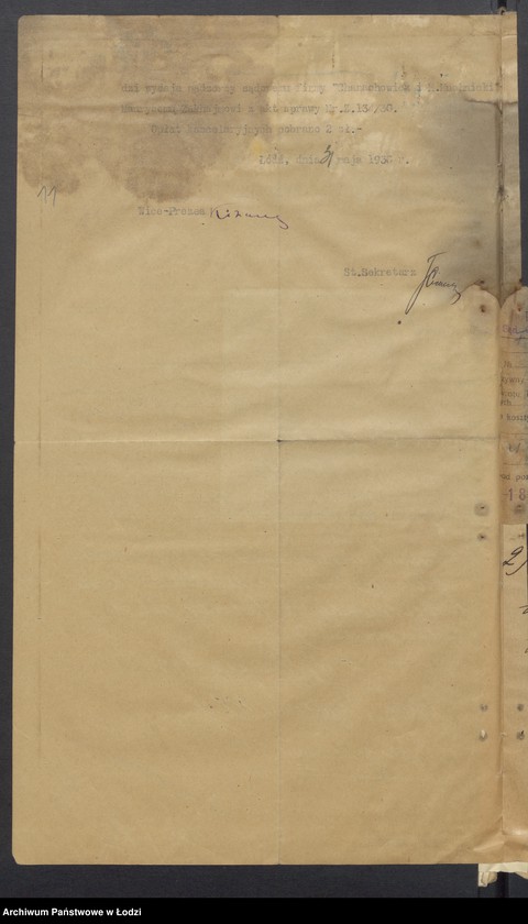 Obraz 13 z jednostki "Szlama Aron Chanachowicz, Chil Abram Muchnicki- sprzedaż towarów manufakturowych"