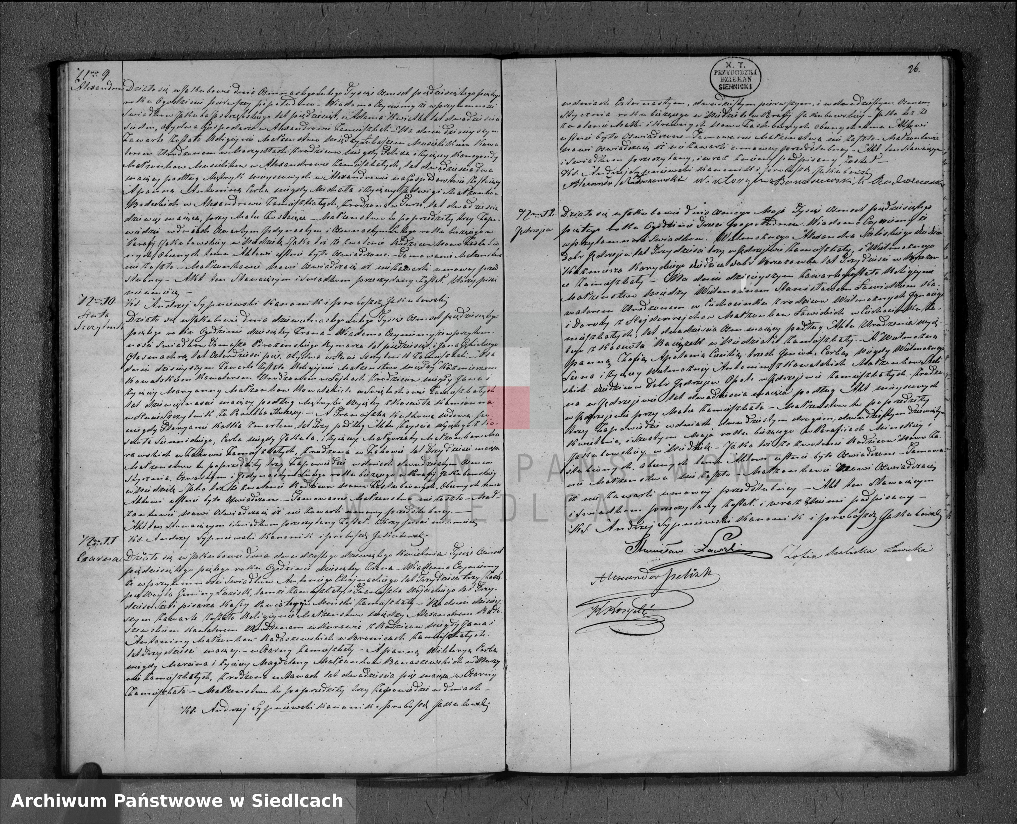 Skan z jednostki: Akta urodzeń, małżeństw, zgonów