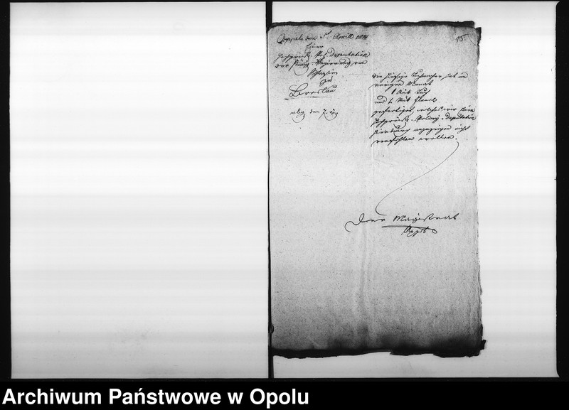 Obraz 15 z jednostki "Acta des Magistrats zu Oppeln von Einsendung der monathl[ichen] Nachweisnung der Tuch Fabrication Vol. I de anno 1812"