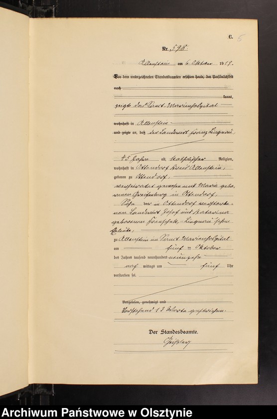 image.from.unit.number "Sterbe-Haupt-Register Nr 595-749"