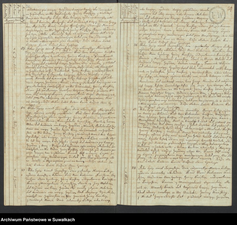 image.from.unit.number "Akta zeszłych gminy puńskiey od 1-go stycznia do dnia ostatniego grudnia 1813 roku."