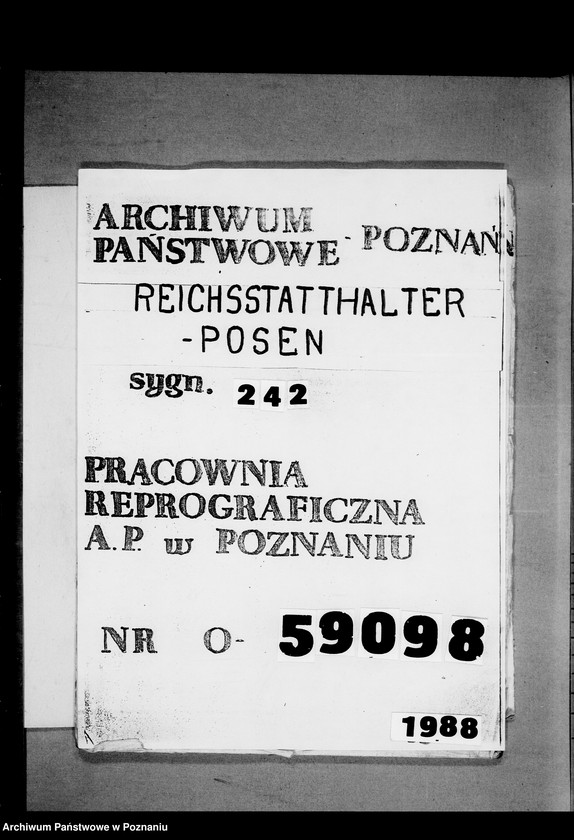 Obraz 1 z jednostki "Fundusze- Landrätliche Verwaltung"