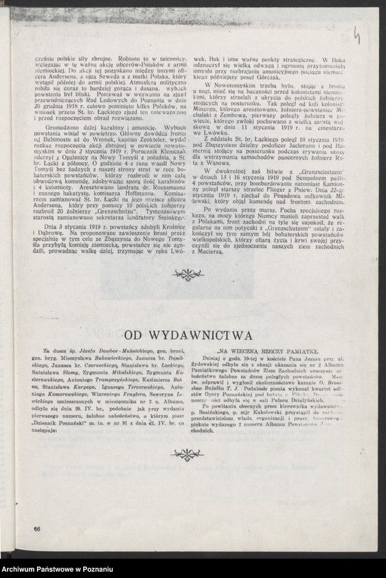 image.from.unit.number "Album pamiątkowy Powstańców Wielkopolskich [ze wstępem pt. "Organizacja i wybuch powstania w Nowotomyskim"]"