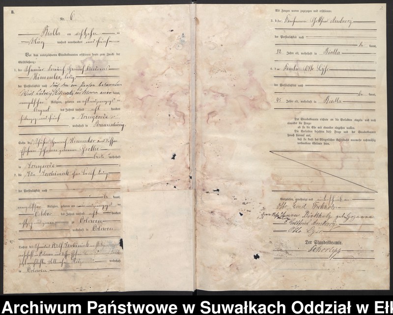 image.from.unit.number "[Heirats-Haupt-Register des Königlichen Preussischen Standes-Amtes Bialla Kreis Johannisburg]"