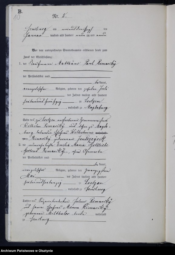 image.from.unit.number "Heiraths-Haupt-Register Nr 1 - 66"