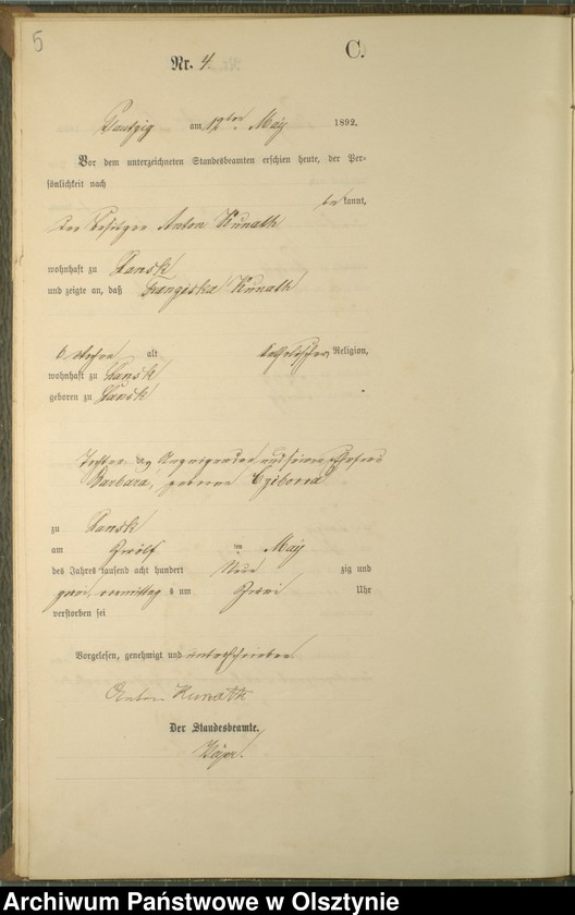 image.from.unit.number "Sterbe-Haupt-Register Nr 1 - 30"