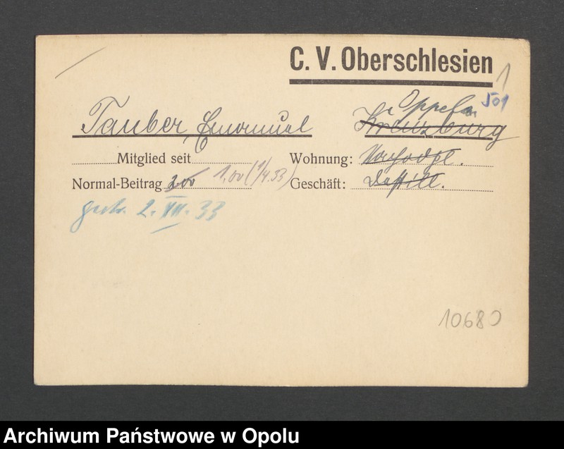 Obraz 3 z jednostki "[Tauber Emanuel, Oppeln]"