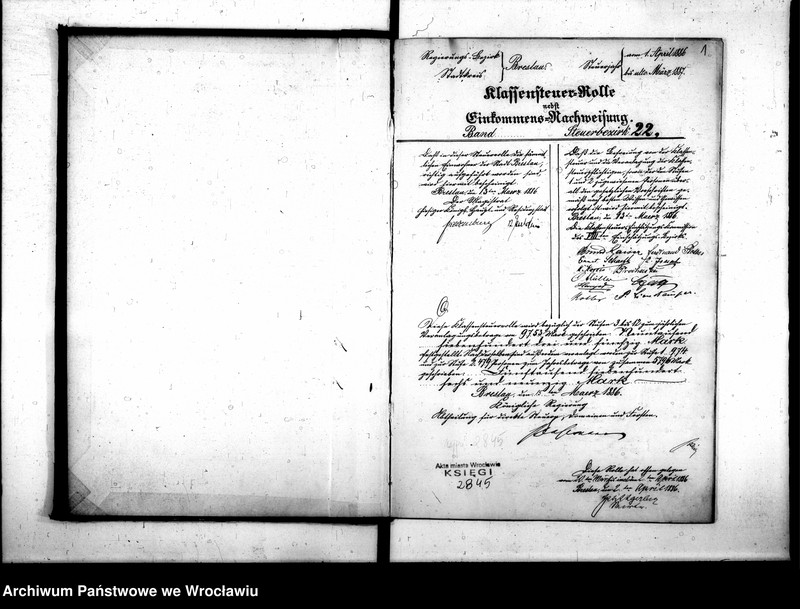 image.from.unit.number "Klassensteuerrolle nebst Eikommens - Nachweisung"