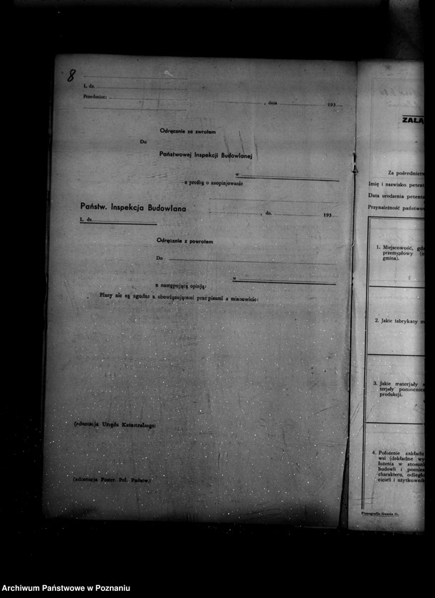 Obraz 12 z jednostki "/Zatwierdzenie zakładu przemysłowego/ odlewni żelaza/ Braci Gielniak w Szamotułach/"