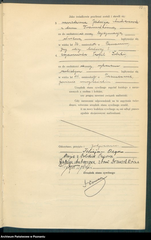 Obraz 15 z jednostki "Księga miejscowa małżeństw tom II [Rejestr główny małżeństw]"