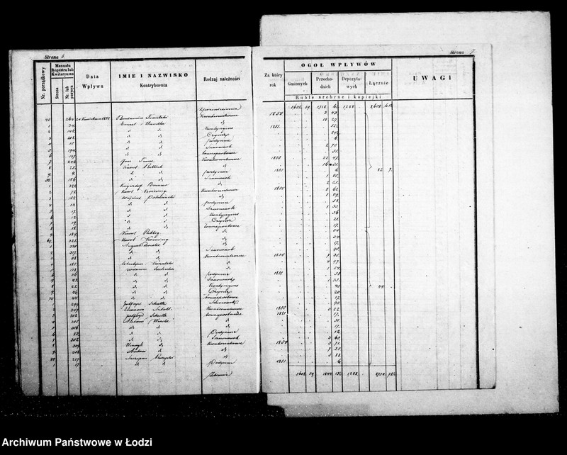 Obraz 8 z jednostki "Dziennik przychodu i wydatku kasy ekonomicznej m. Łodzi na r. 1851"