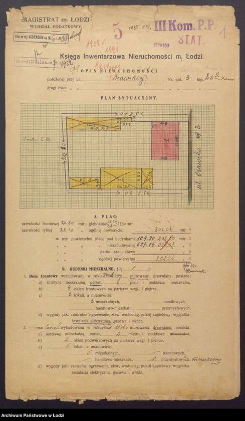 image.from.unit.number "Księga inwentarzowa nieruchomości m. Łodzi ul. Orawska"