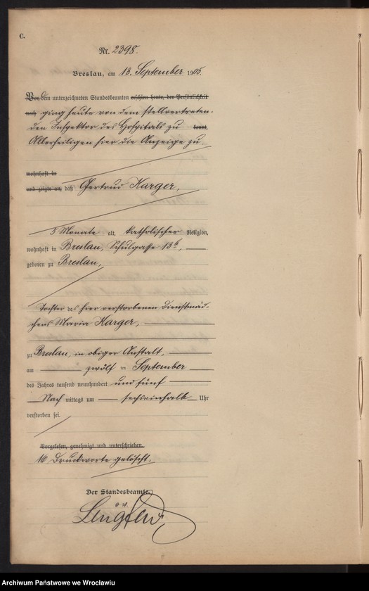 image.from.unit.number "Sterbe-Haupt-Register Breslau I 1905 Band 7"